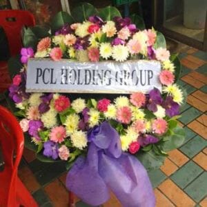 ส่งพวงหรีดวัดบางไผ่ บางบัวทอง นนทบุรี จาก PCL Holding