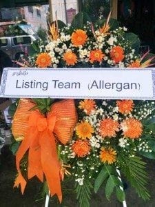 ส่งพวงหรีด บ้านเกษตรวิสัย อำเภอเกษตรวิสัย จังหวัดร้อยเอ็ด จาก Listing Team (Allergan)