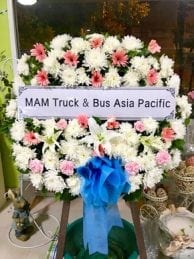 ร้านพวงหรีดวัดบางคณฑีใน จากMAM Truck & Bus Asia Pacific