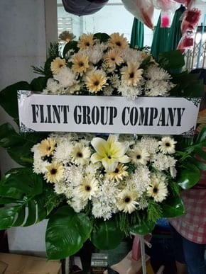 ร้านพวงหรีด ต. ท่าไม้ อำเภอท่ามะกา กาญนบุรี พวงหรีดจากflint Group Company
