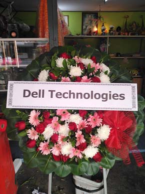 ร้านพวงหรีดวัดท่าช้าง เดิมบางนางบวช​ สุพรรณบุรี พวงหรีดจาก Dell Technologies