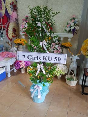 ร้านพวงหรีดวัดพานิชวนาราม ชัยนาท พวงหรีดจาก7 Girls Ku50