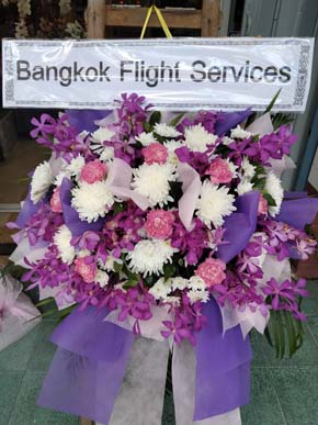 ร้านพวงหรีดวัดเทพชุมนุม หาดใหญ่ สงขลา พวงหรีดจาก Bangkok Flight