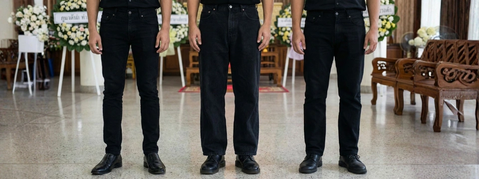 กางเกงยีนส์ใส่ไปงานศพได้