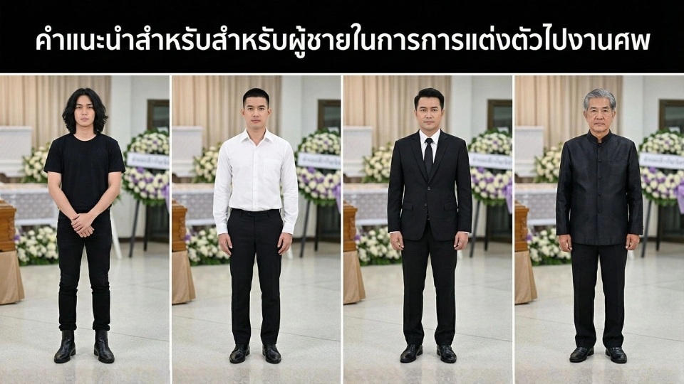 การแต่งตัวไปงานศพสำหรับผู้ชาย