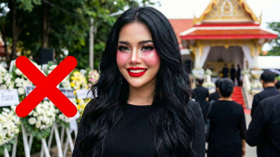 การแต่งหน้าไปงานศพไม่ควรแต่งจัดเกินไป