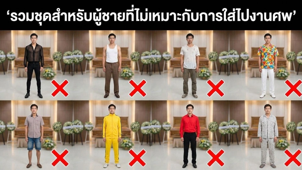 ชุดที่ไม่ควรใส่สำหรับผู้ชาย
