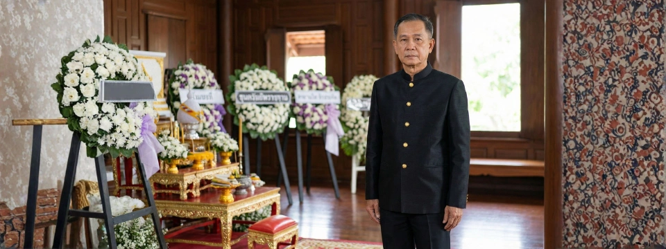 ชุดผ้าไหมสีดำสำหรับผู้ชาย